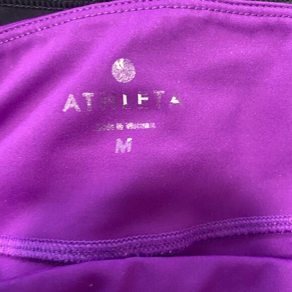 Athleta Purple Workout Shorts Size Medium - Picture 2 of 4